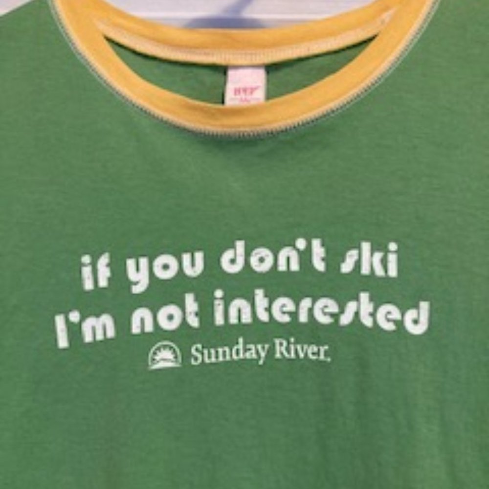 Sunday River Ski Short Sleeve T-Shirt, Size Medium - Picture 2 of 7
